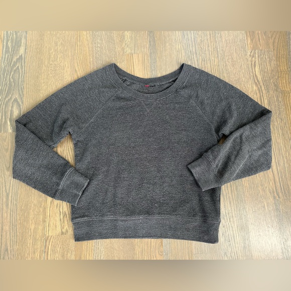 H&M Pullover Sweater Sweatshirt Heathered Grey XS - Picture 2 of 8